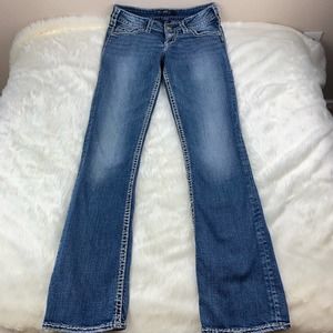 Silver Suki Slim Medium Wash Bootcut Jeans | Sz 26
